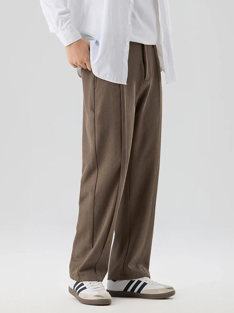 Slate Pleat Trousers