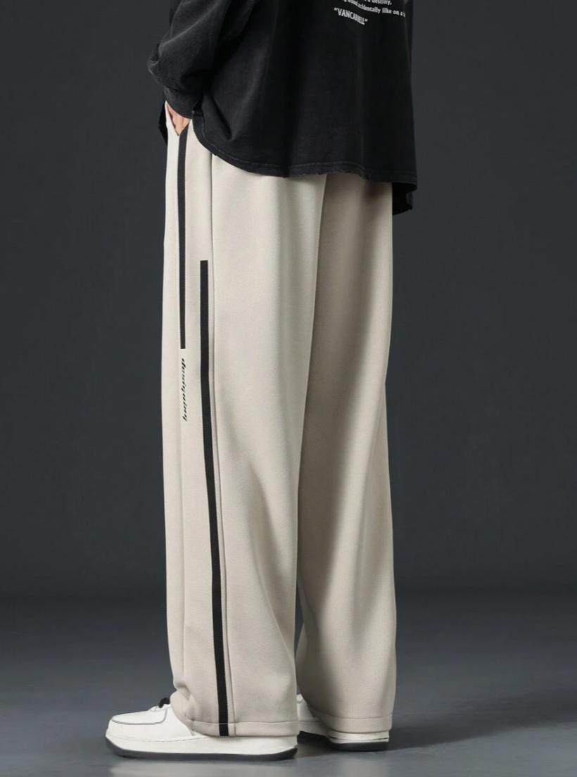 Wide-Leg Track Pants