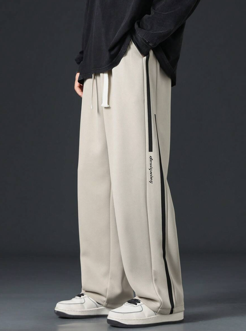 Wide-Leg Track Pants