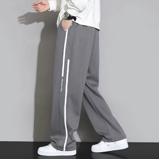 Wide-Leg Track Pants