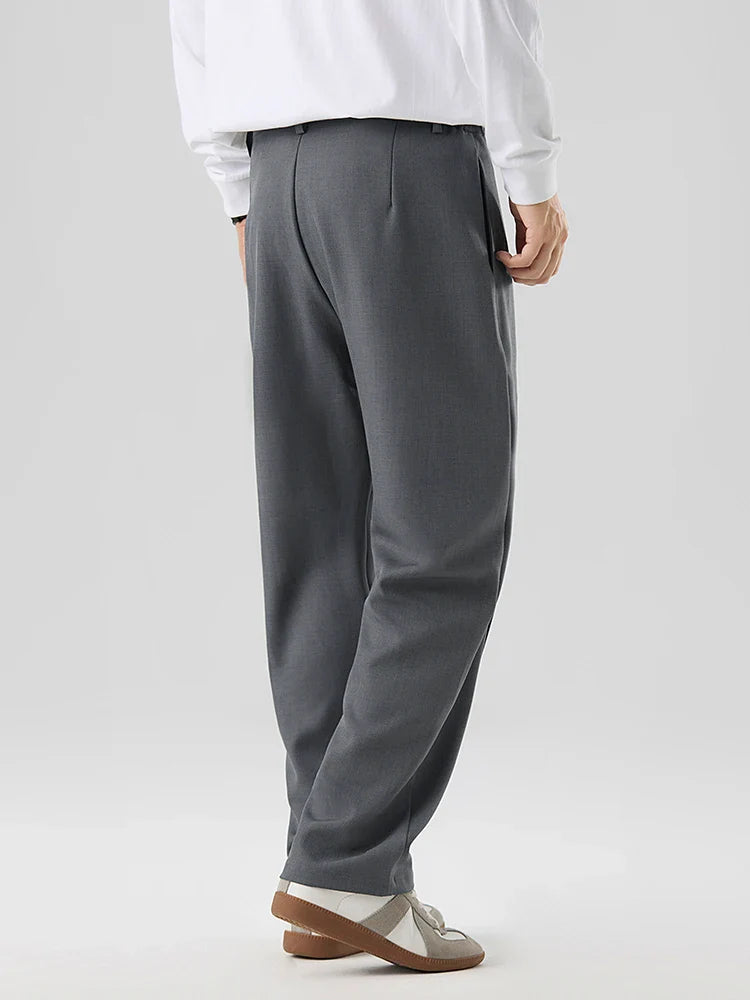 Slate Pleat Trousers